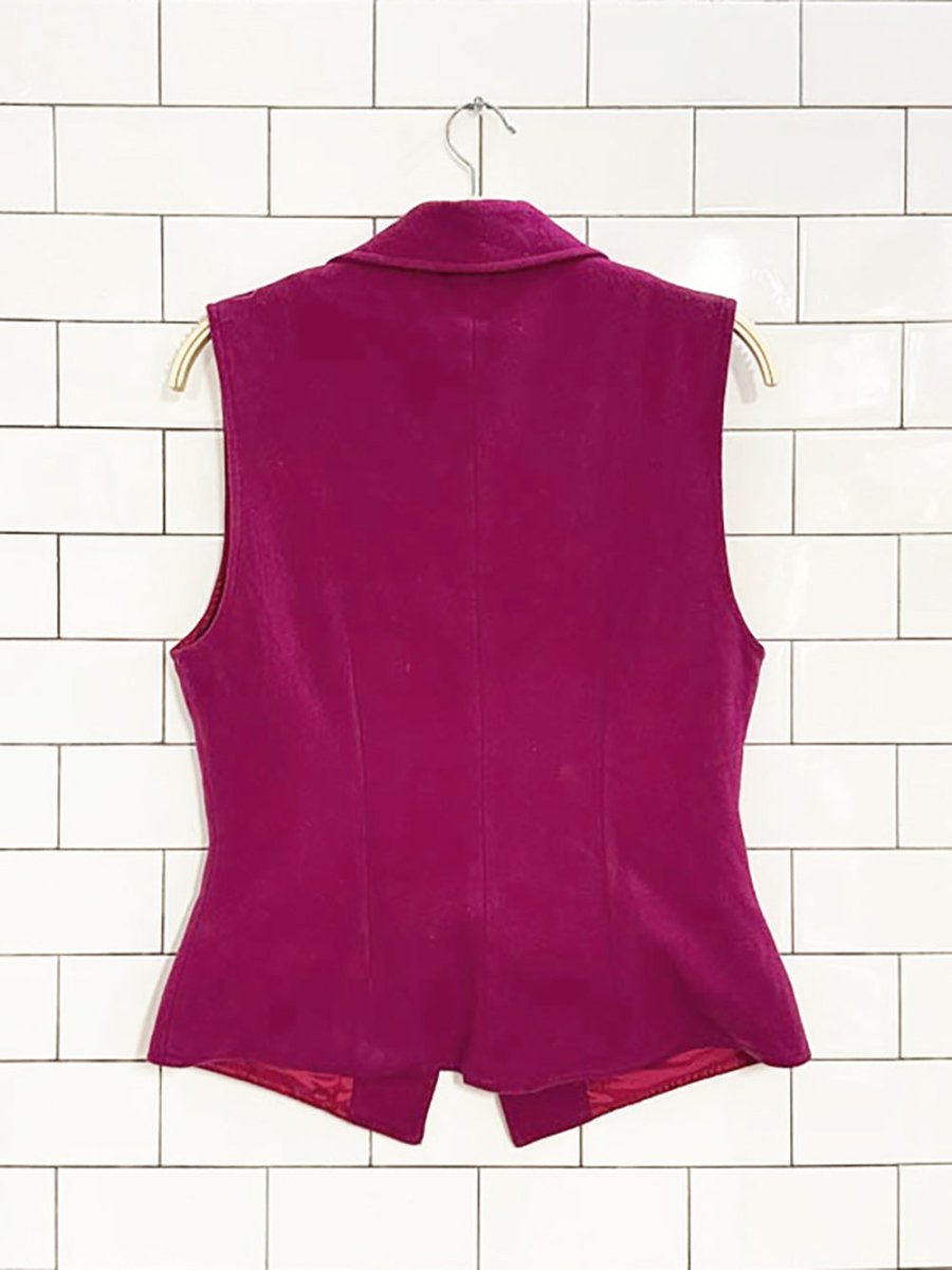 vintage zephir wool clasp button vest - good market thrift store