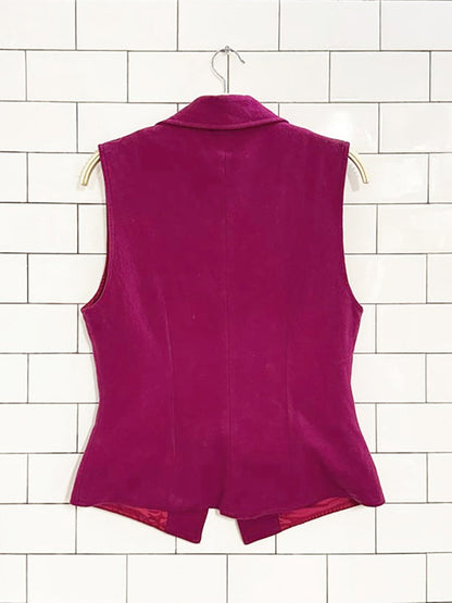 vintage zephir wool clasp button vest - good market thrift store