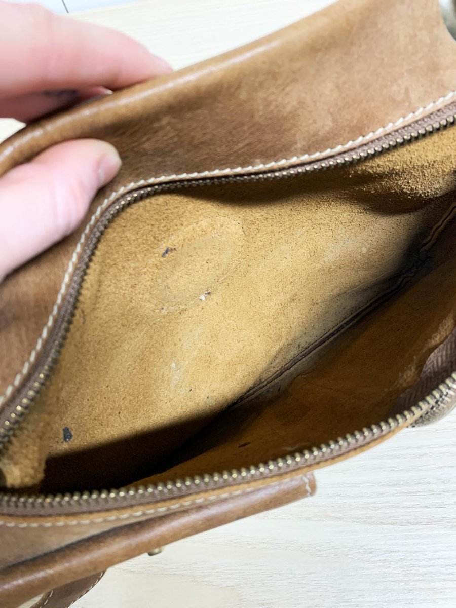 vintages 00s roots leather venetian tribe cross body saddle bag - good market thrift store