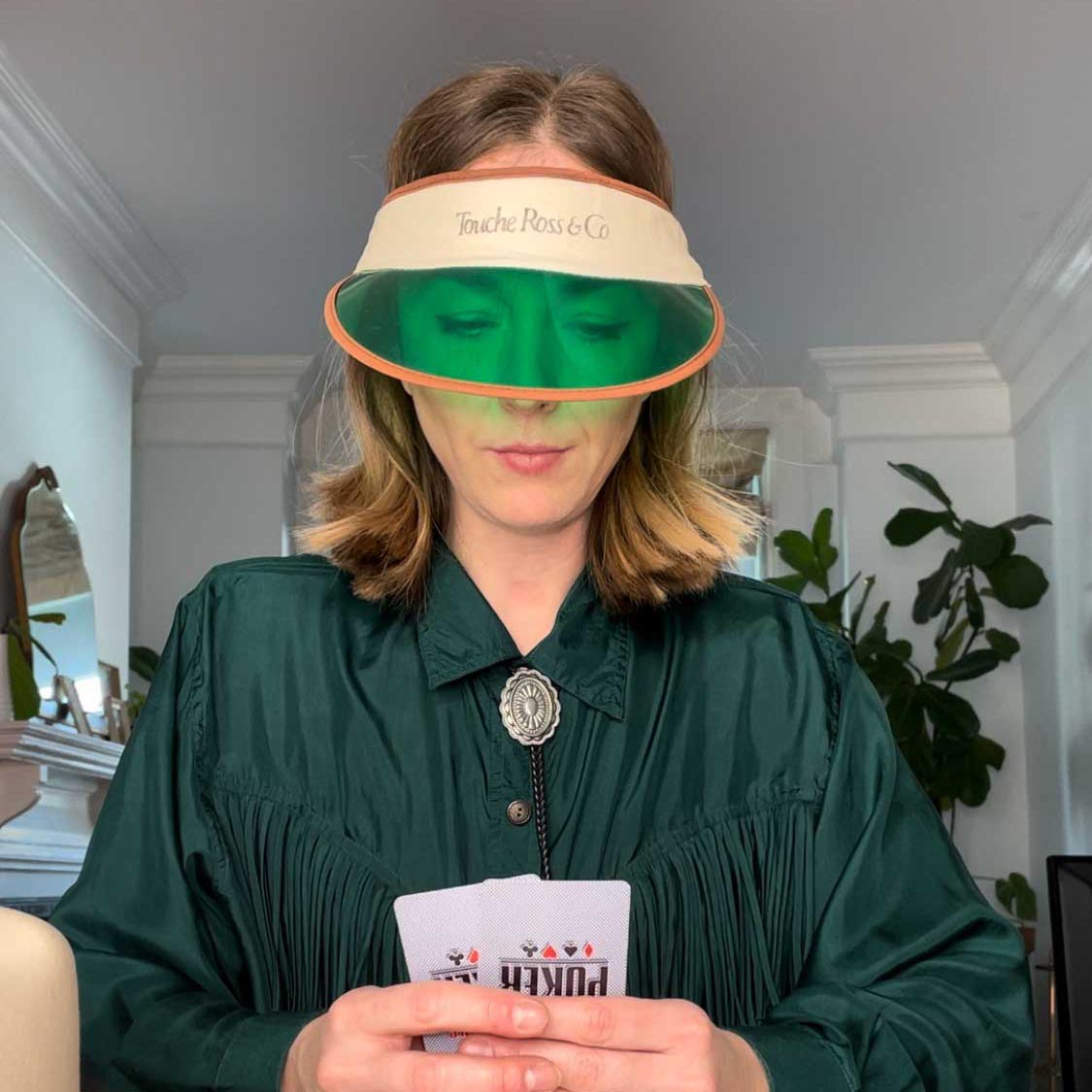 vintage touche ross & co poker visor