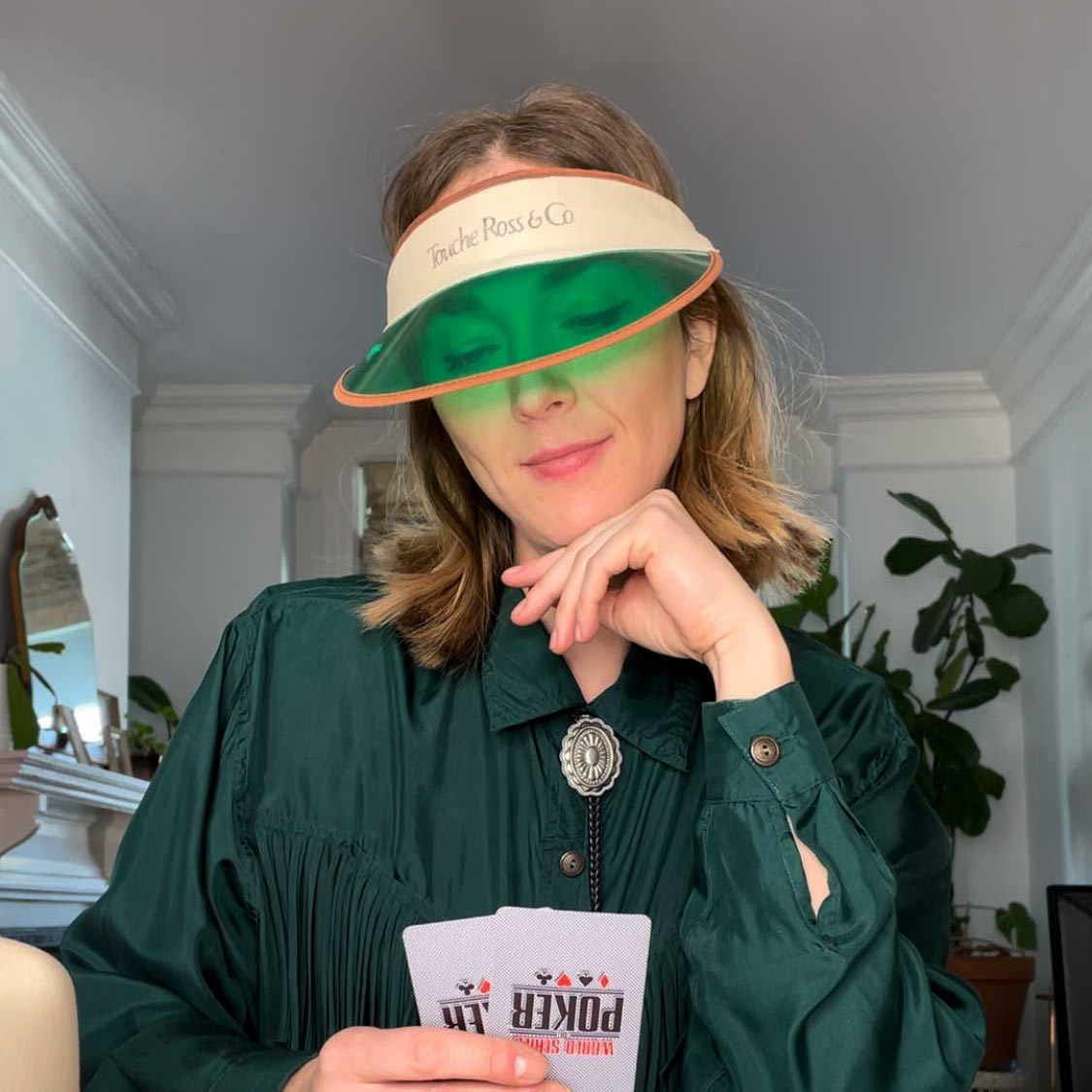 vintage touche ross & co poker visor