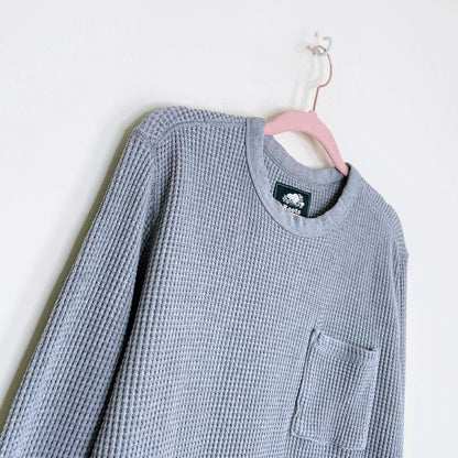 roots 2019 waffle thermal pocket long sleeve - size medium