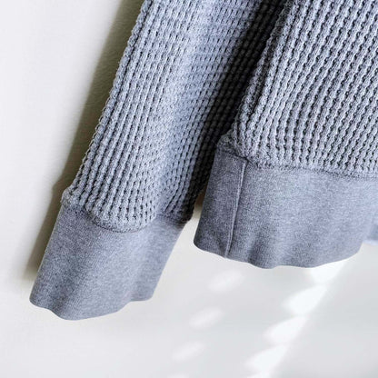 roots 2019 waffle thermal pocket long sleeve - size medium