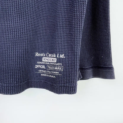 vintage 00s roots waffle thermal long sleeve