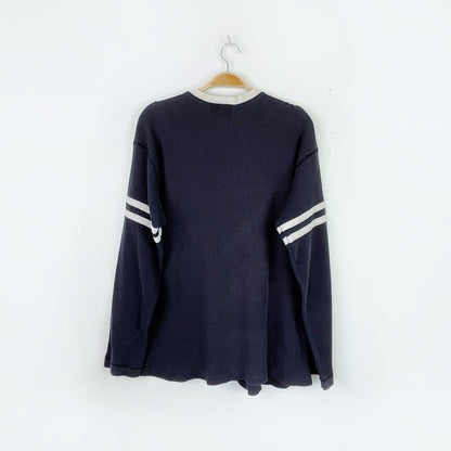 vintage 00s roots waffle thermal long sleeve