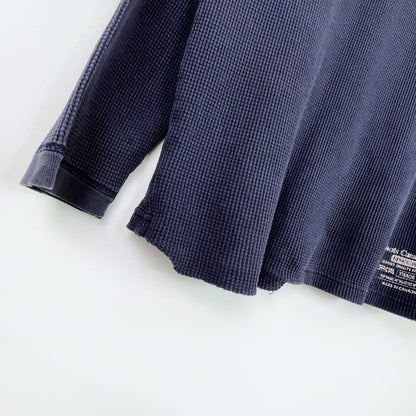 vintage 00s roots waffle thermal long sleeve
