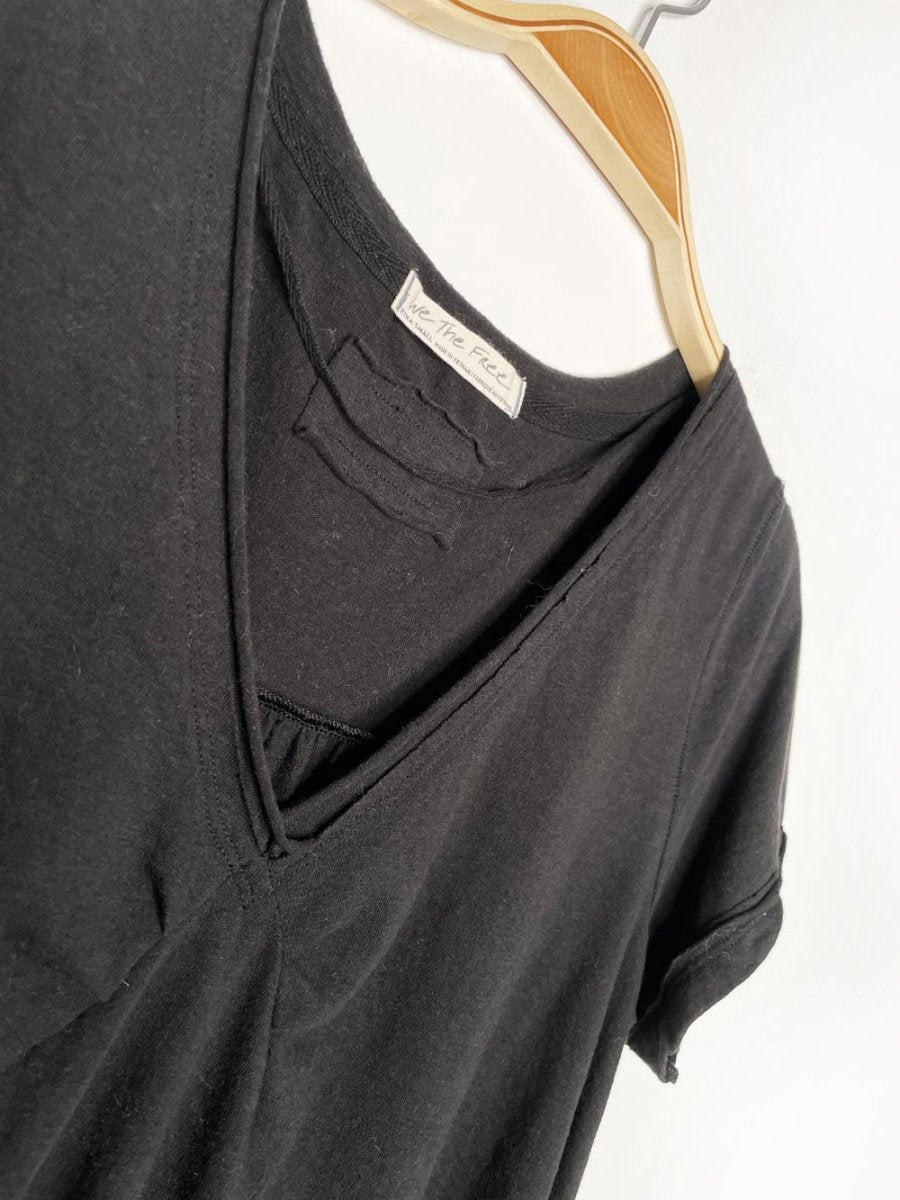 we the free all you need ruched v - neck swing tee | free people - good market thrift store