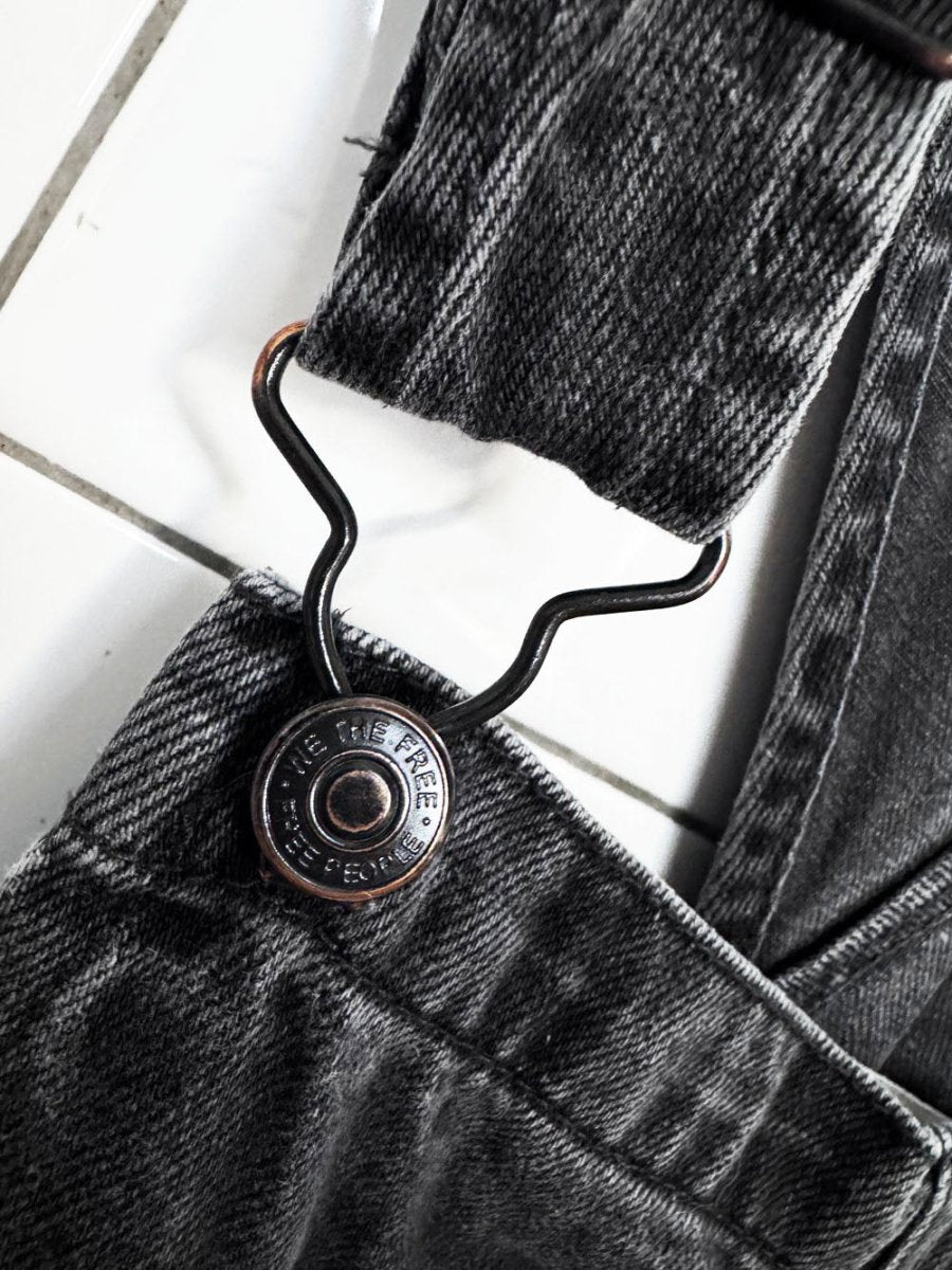 we the free faded denim overalls | free people - good market thrift store