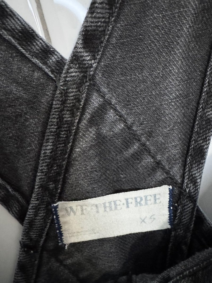 we the free faded denim overalls | free people - good market thrift store