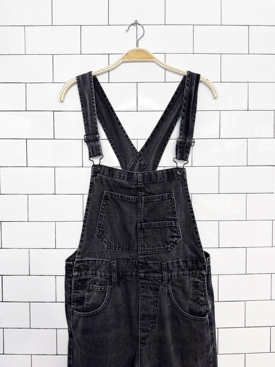 we the free faded denim overalls | free people - good market thrift store
