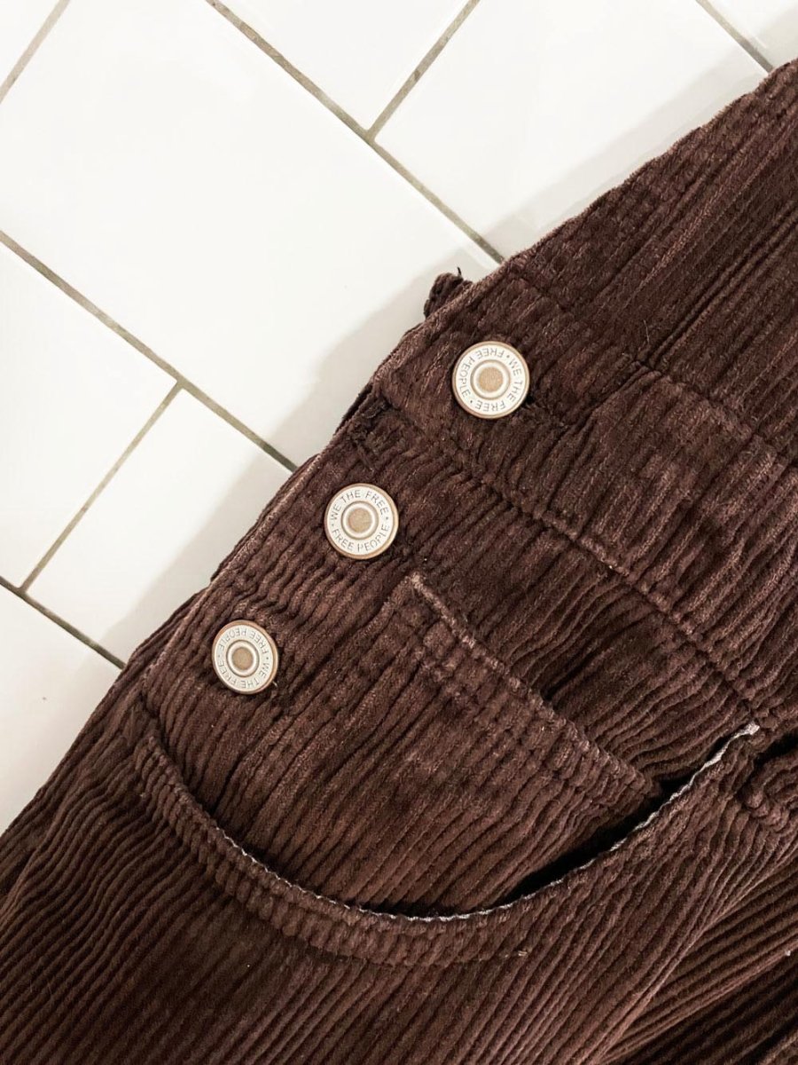 we the free ziggy chunky cord overalls | free people - good market thrift store