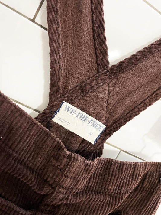 we the free ziggy chunky cord overalls | free people - good market thrift store