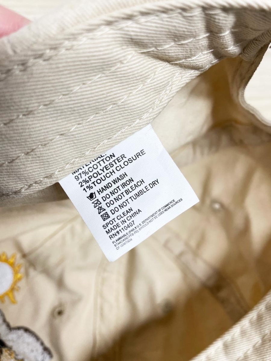 western embroidered horses denim brim hat - good market thrift store