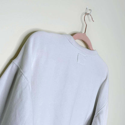 roots 2022 white one crew - size small