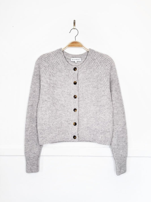 white + warren 100% cashmere ribbed cardigan - good market thrift store