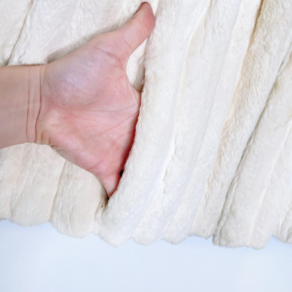 vintage 60s shaved mink princess short coat