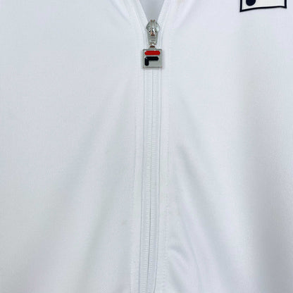 fila all white private club tennis jacket