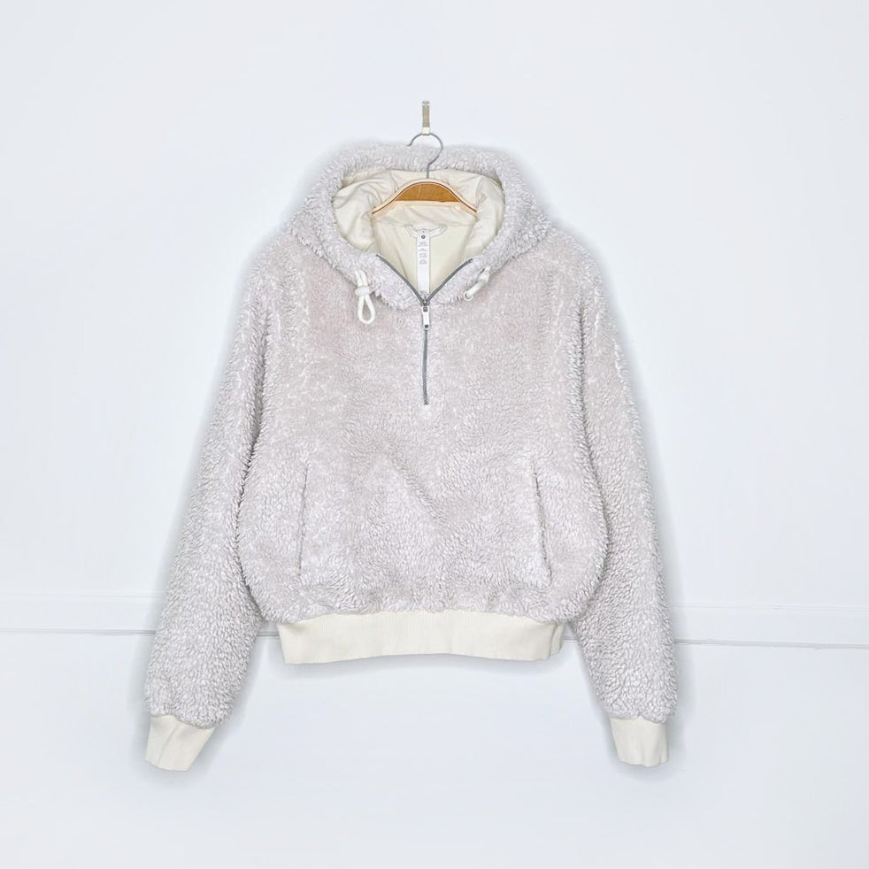 lululemon 2021 textured fleece half zip hoodie