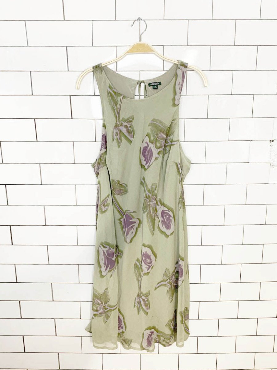 wild fable floral chiffon sleeveless midi dress - good market thrift store