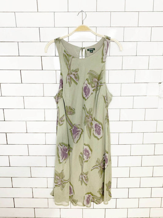 wild fable floral chiffon sleeveless midi dress - good market thrift store