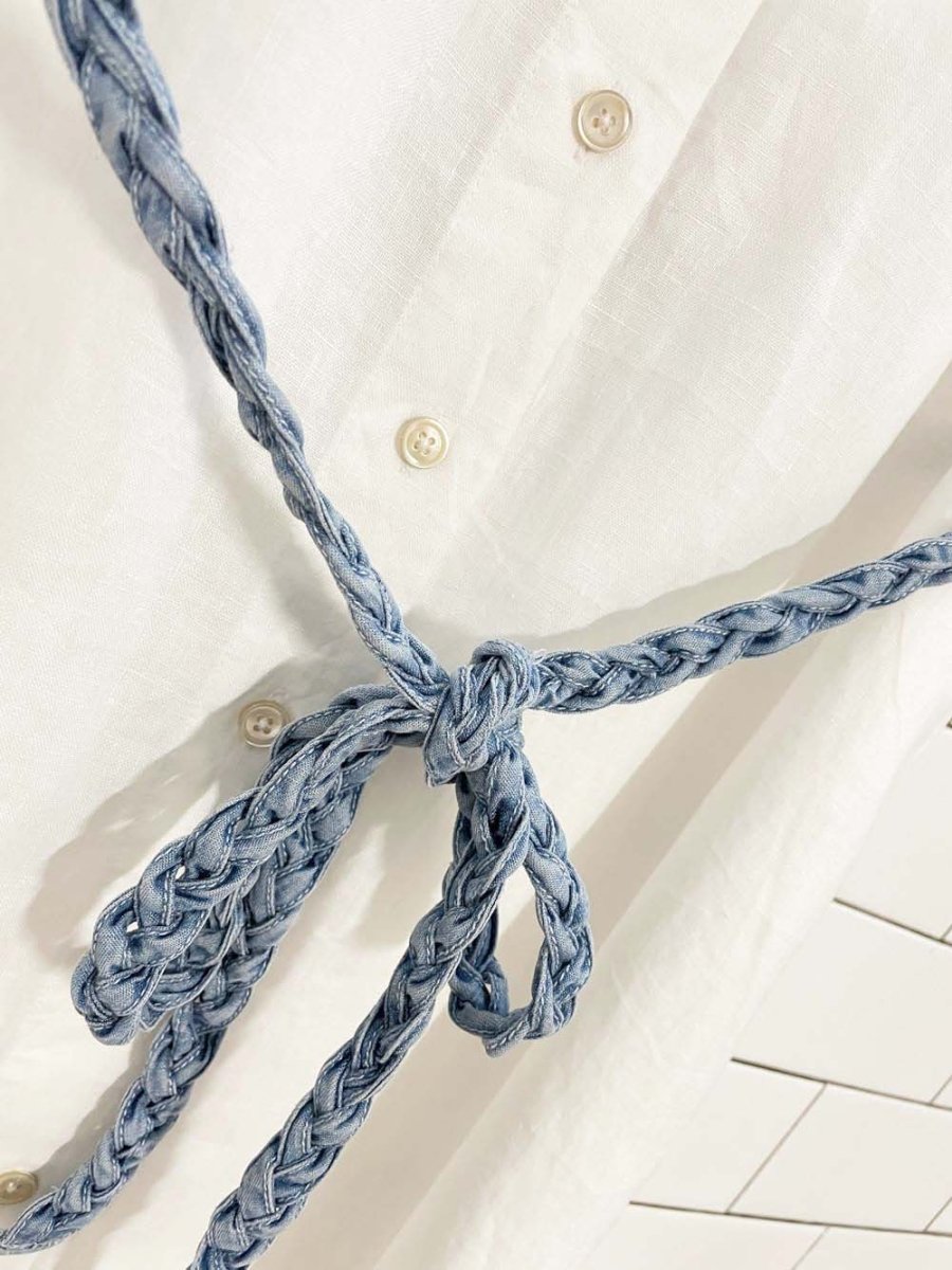 wilfred 100% organic linen belted shirt maxi dress | aritzia - good market thrift store