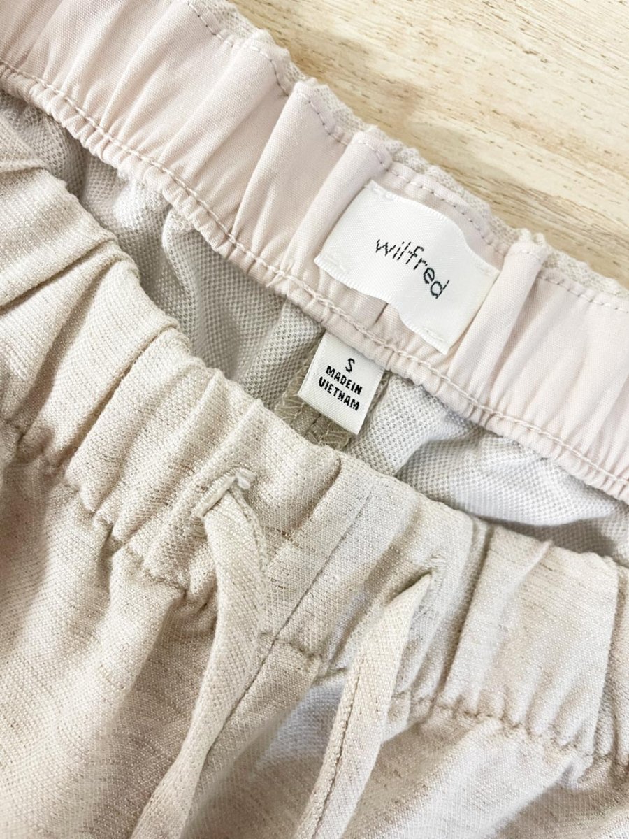 wilfred 2026 cruise linen - blend wide leg pant | aritzia - good market thrift store
