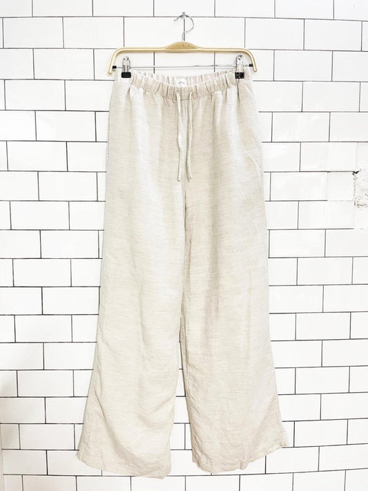 wilfred 2026 cruise linen - blend wide leg pant | aritzia - good market thrift store