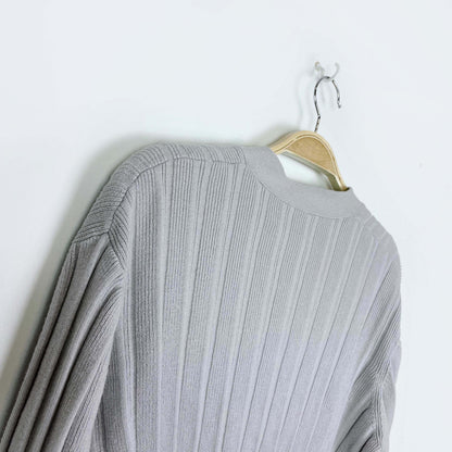 wilfred grey thais wool cropped cardigan - size xs