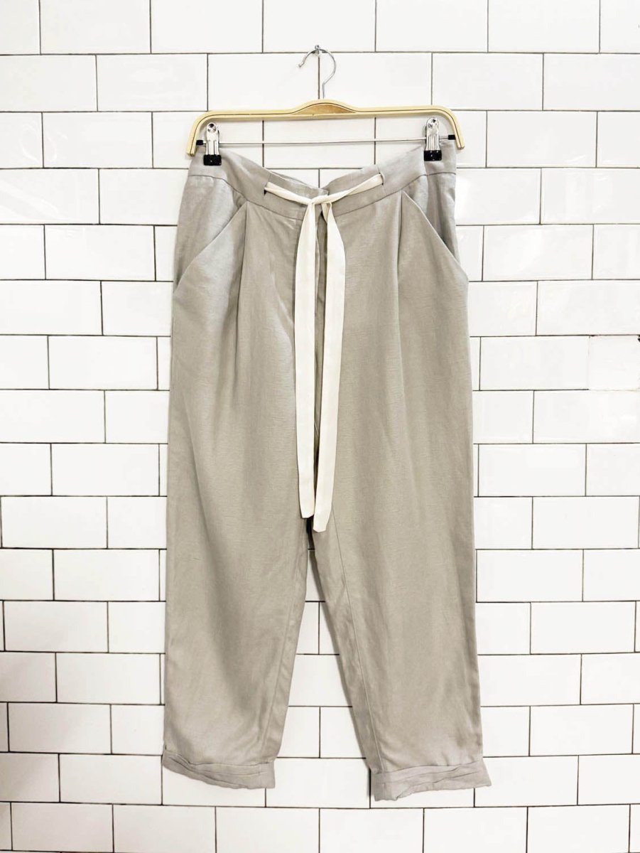 wilfred allant line - blend tie waist cropped trouser | artizia - good market thrift store