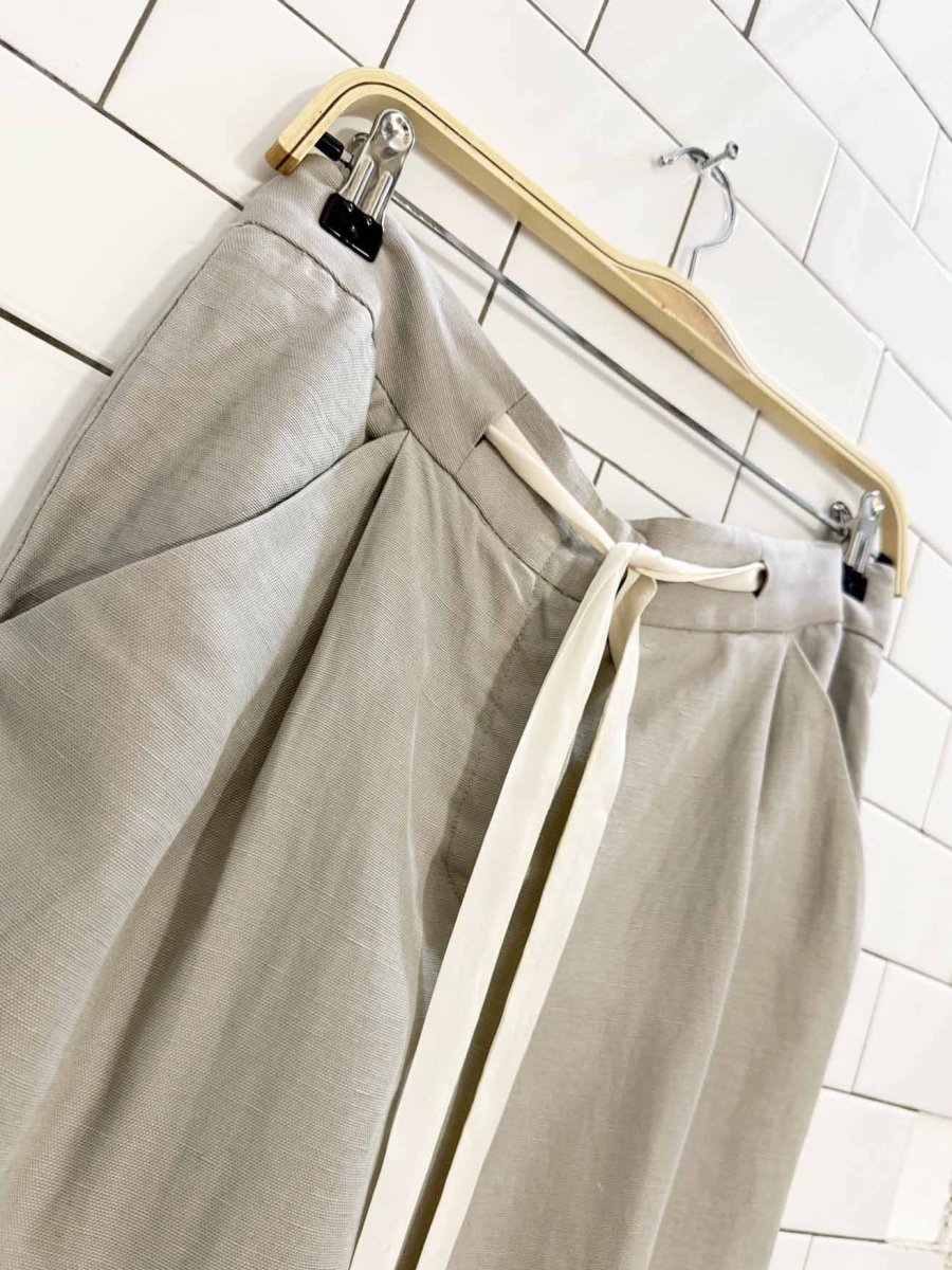 wilfred allant line - blend tie waist cropped trouser | artizia - good market thrift store