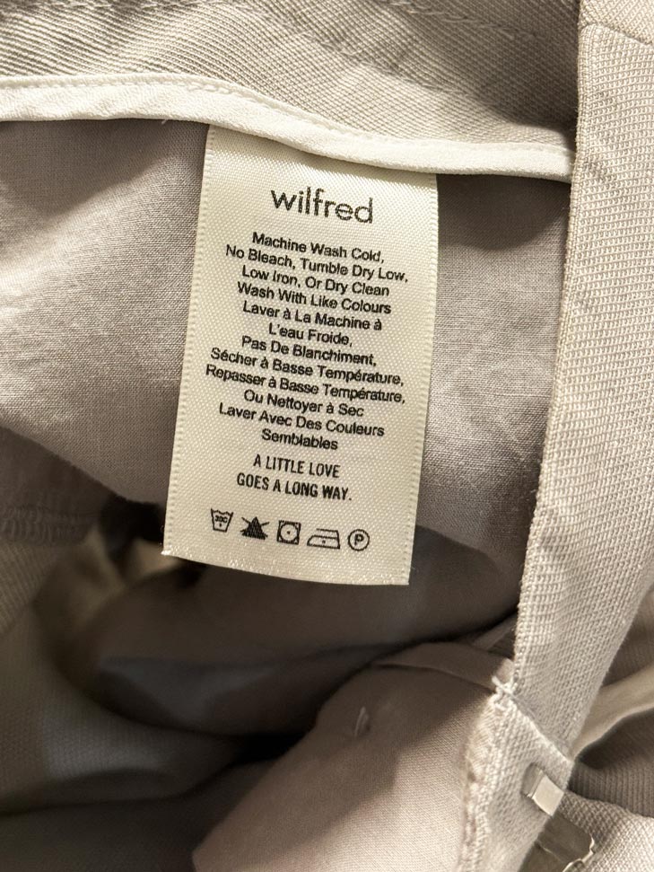 wilfred allant line - blend tie waist cropped trouser | artizia - good market thrift store