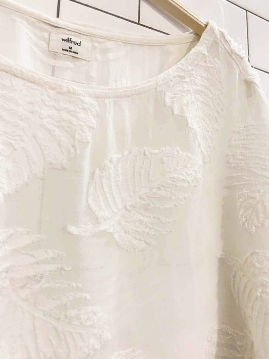 wilfred blayze floral sheer batwing boxy blouse | aritzia - good market thrift store