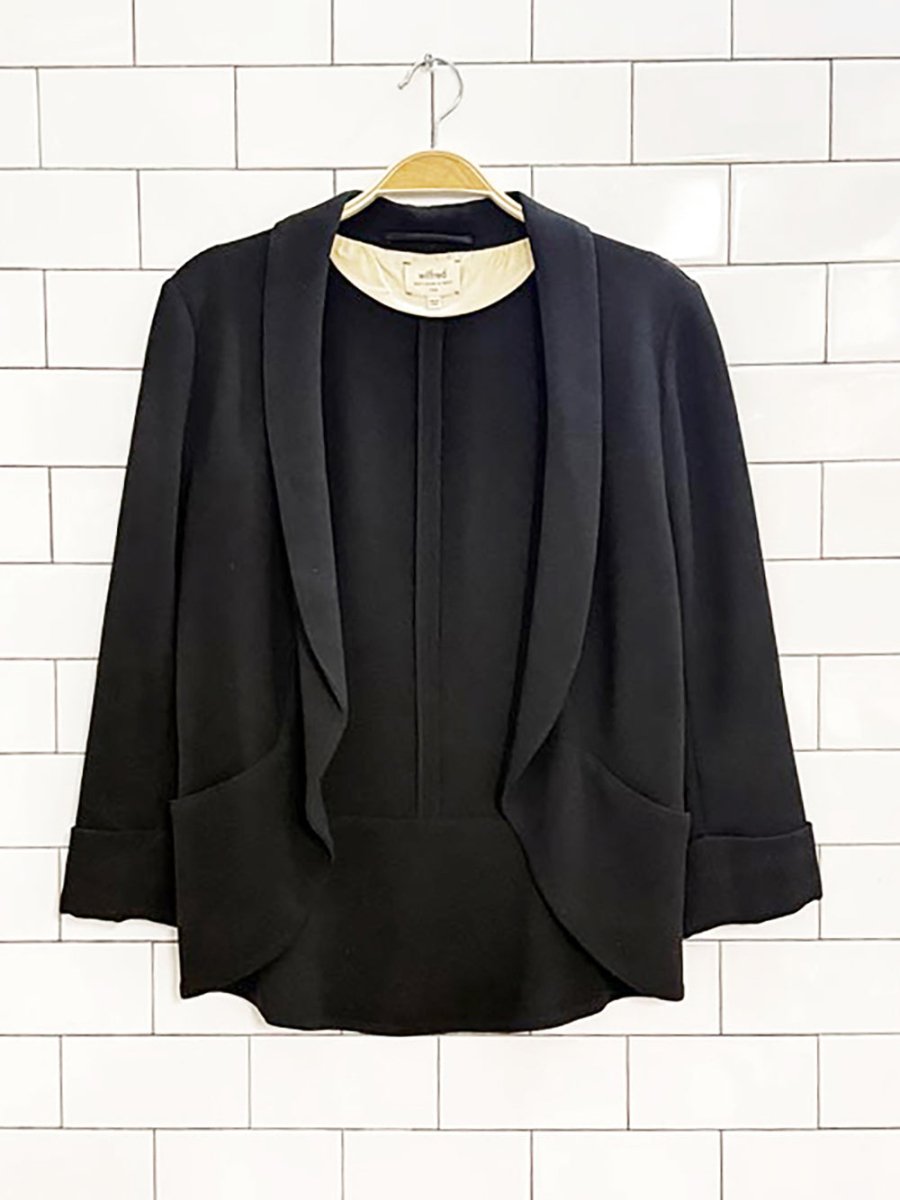 wilfred chevalier jacket relaxed open blazer | aritzia - good market thrift store