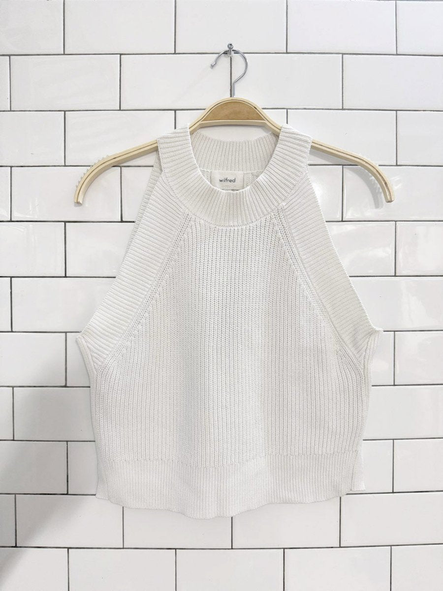 wilfred crevier knit halter tank | aritzia - good market thrift store