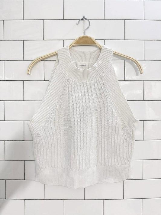 wilfred crevier knit halter tank | aritzia - good market thrift store