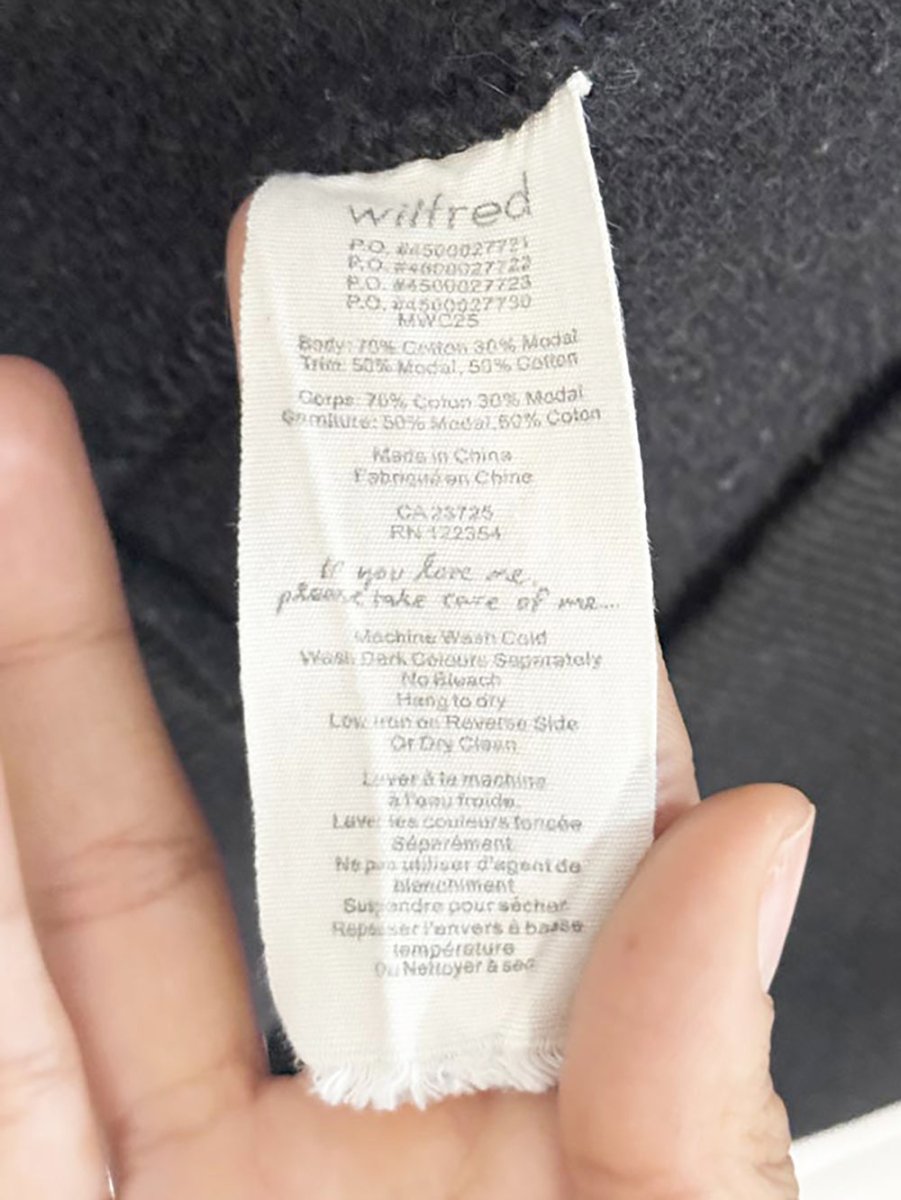 wilfred diderot open cocoon sweatshirt cardigan | aritzia - good market thrift store