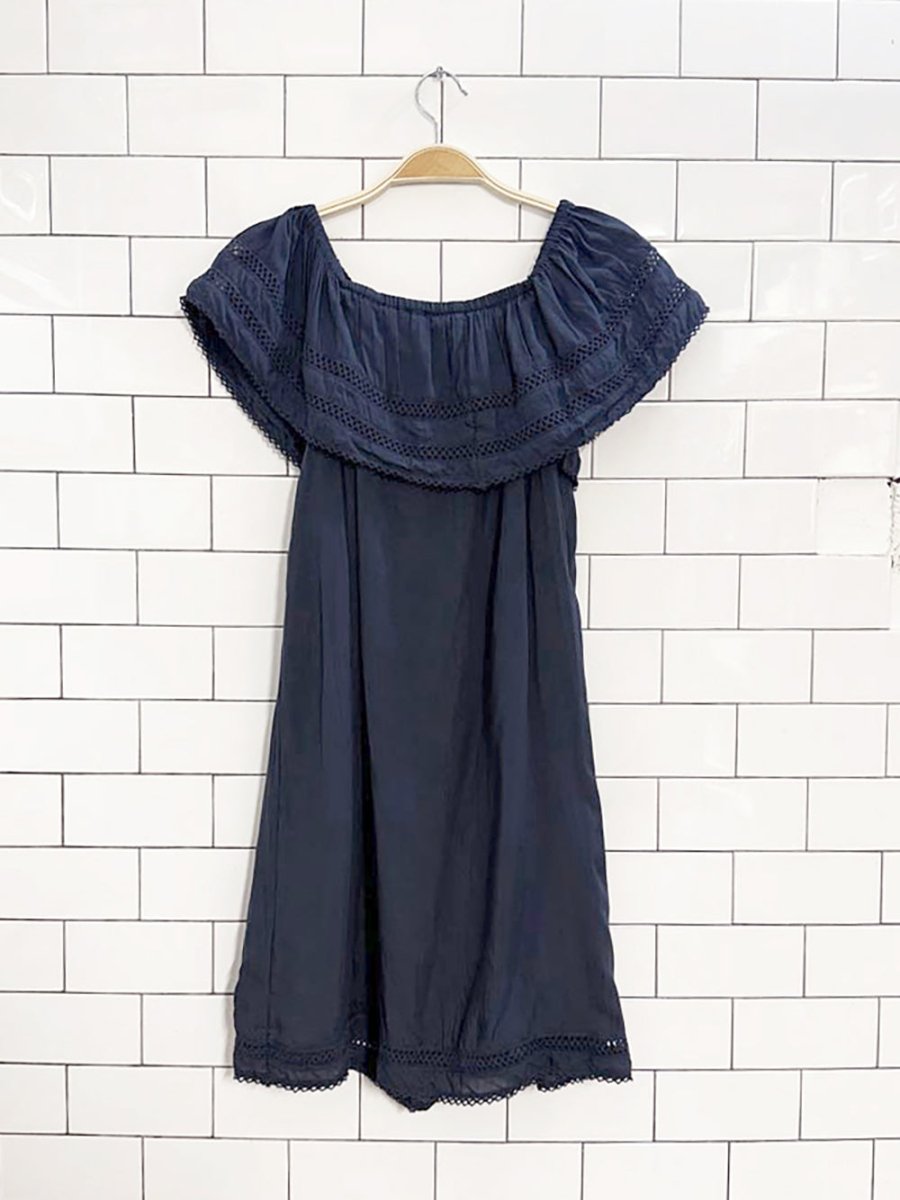 wilfred emmie off shoulder ruffle mini dress | aritzia - good market thrift store