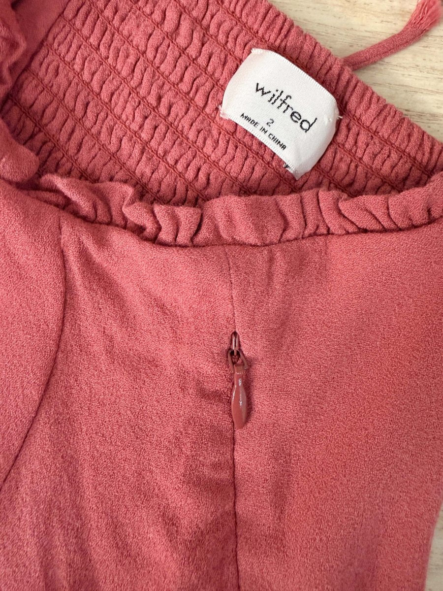 wilfred fable bustier tie shoulder mini dress | aritzia - good market thrift store