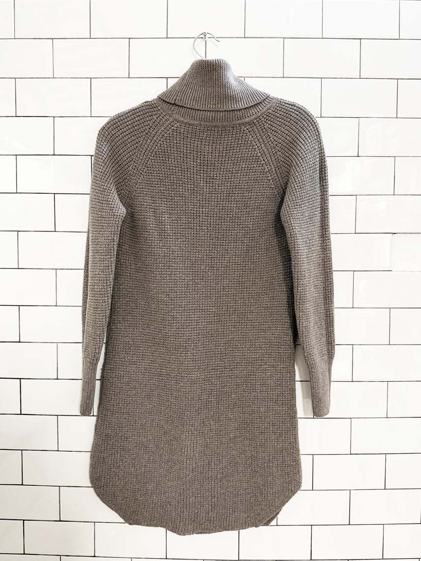 wilfred free bianca 100% wool turtleneck knit sweater dress | aritzia - good market thrift store