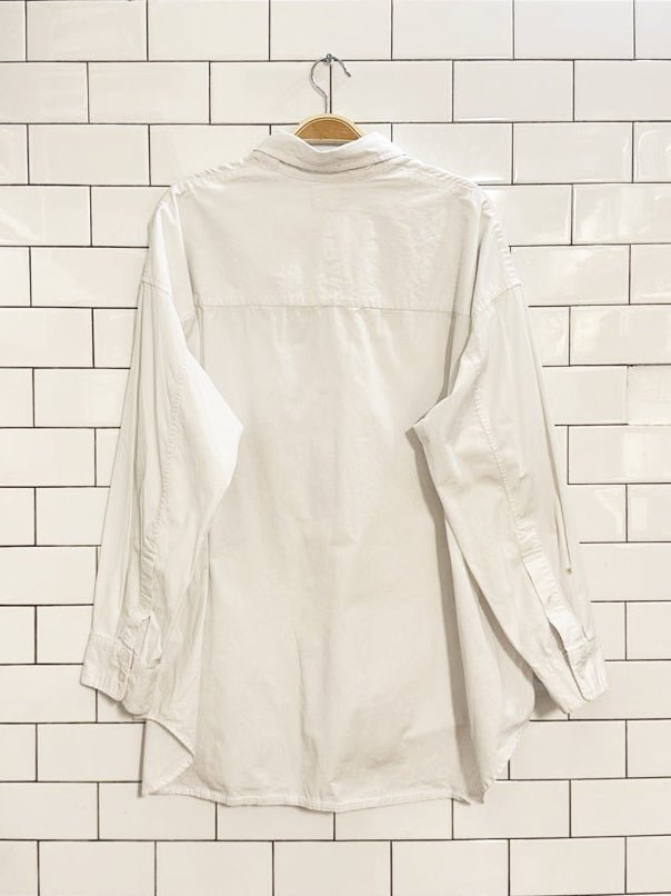 wilfred free blue stripe oversized shirt | aritzia - good market thrift store