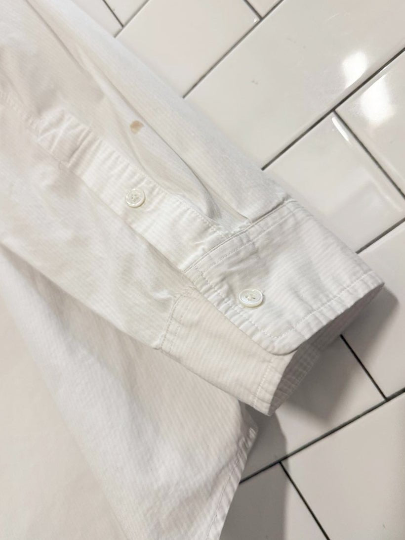 wilfred free blue stripe oversized shirt | aritzia - good market thrift store