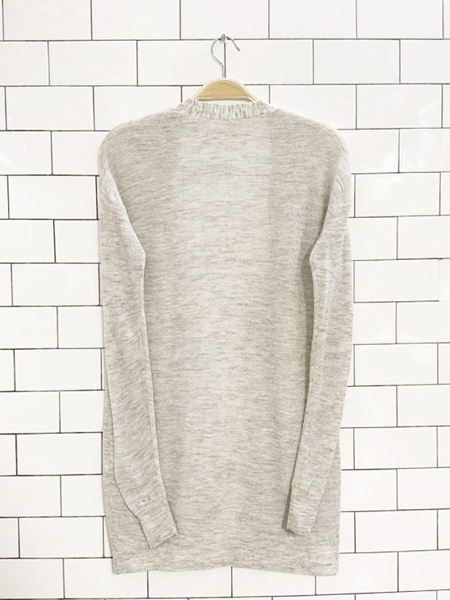 wilfred free mohair - blend sheer open knit cardigan | aritzia - good market thrift store