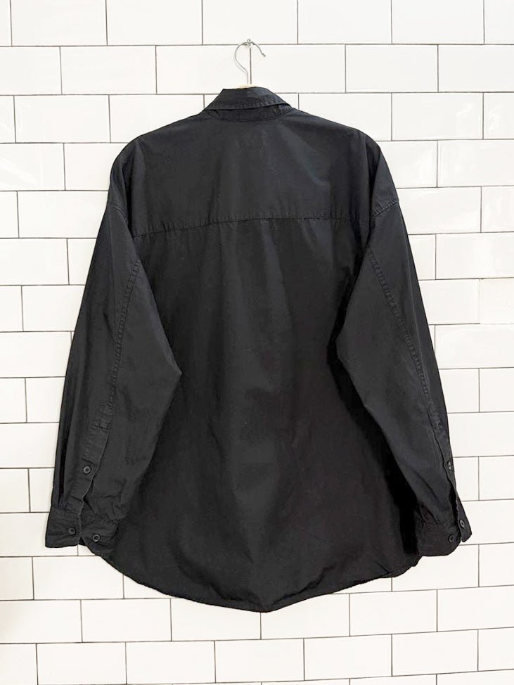 wilfred free oversized full button poplin shirt | aritzia - good market thrift store