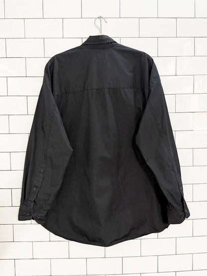 wilfred free oversized full button poplin shirt | aritzia - good market thrift store