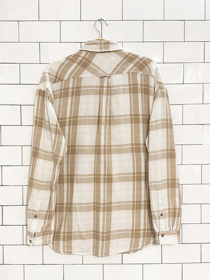 wilfred free plaid full button shirt | aritzia - good market thrift store
