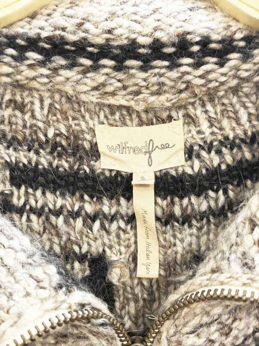 wilfred free wool - alpaca full zip cowichan cardigan | artizia - good market thrift store