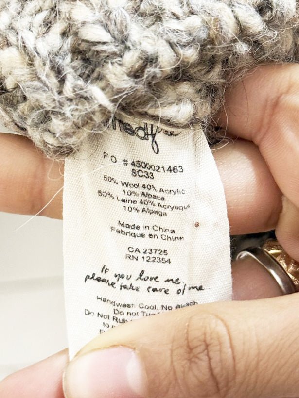 wilfred free wool - alpaca full zip cowichan cardigan | artizia - good market thrift store