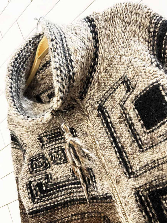 wilfred free wool - alpaca full zip cowichan cardigan | artizia - good market thrift store
