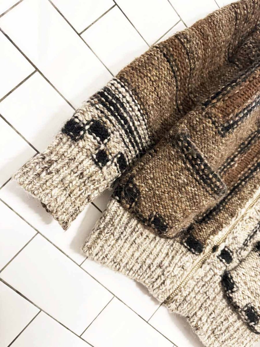 wilfred free wool - alpaca full zip cowichan cardigan | artizia - good market thrift store