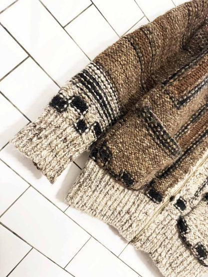 wilfred free wool - alpaca full zip cowichan cardigan | artizia - good market thrift store